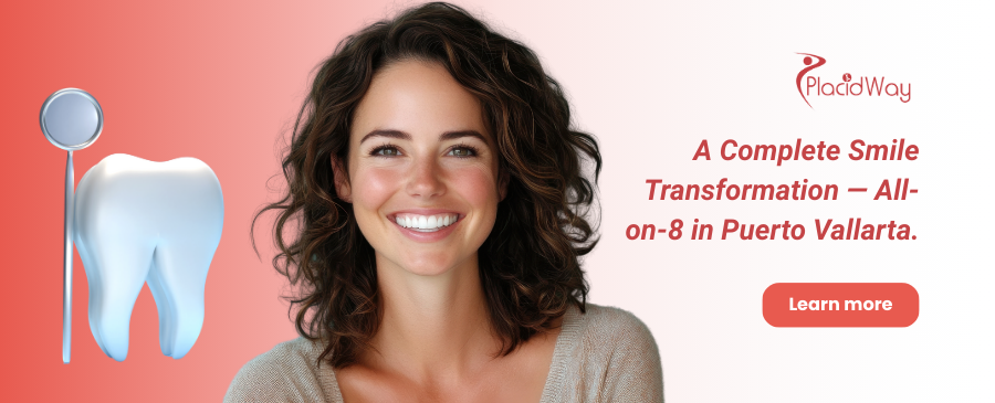 Implantes dentales All-on-8 en Puerto Vallarta México